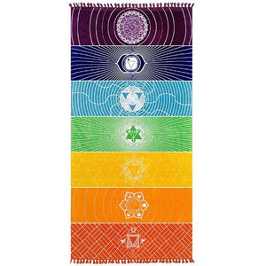 Colorful Rainbow Chakra Tapestry Home Alivipseller 