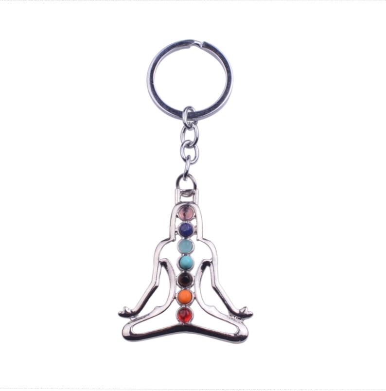 7 Chakra Meditation Keychain Key Chains joyagift Store
