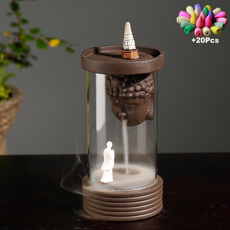 Enclosed Backflow Incense Burners Incense & Incense Burners TINYPRICE Store Wave 1