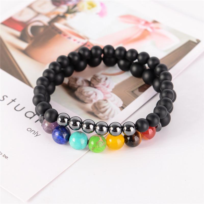 2pcs/set 7 Chakra Healing and Balancing Bracelets Home YGLINE Store