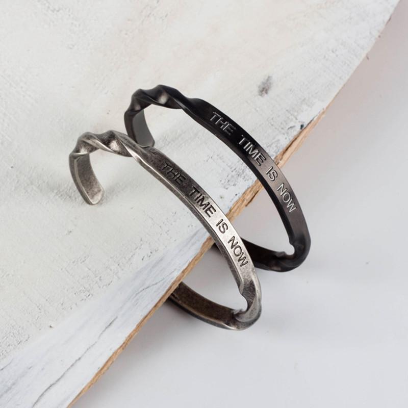 Stainless Steel Affirmation Cuff Bracelet Reikinn Store