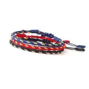 Handmade Lucky Knots Rope Bracelet Golden Weave Mix JINJIAHUI FOREIGN TRADE CO.,LTD 