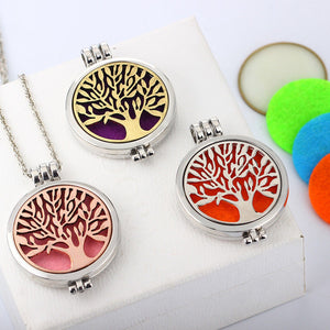 Tree of Life Pendant Oil Diffuser Pendant Necklaces There 