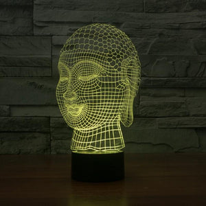 Limited Edition 3D Hologram Buddha LED Lamp Night Lights zenshopworld 