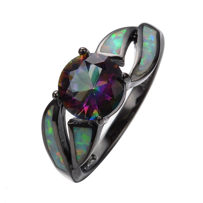 Fire Opal Ring Rings Smile^-^Shopping 4