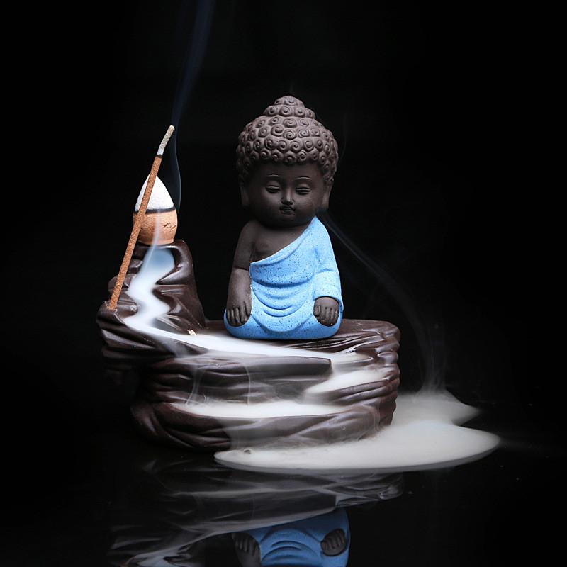 Buddha/Monk Ceramic Aroma Backflow Incense & Incense Burners Zen Tea Culture CO.,LTD.