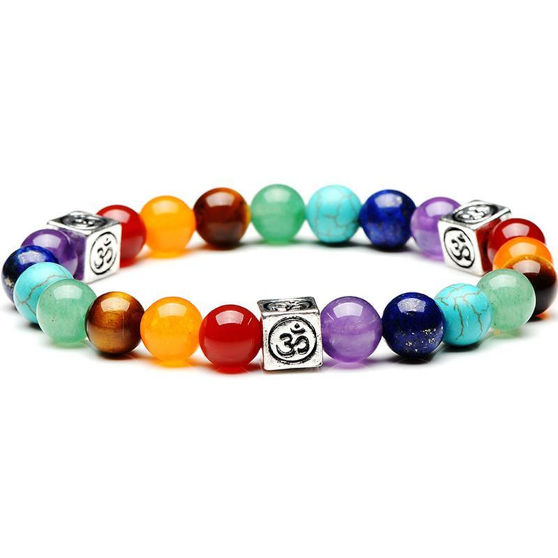 7 Chakra Balancing OM Bracelet DIEZI Store