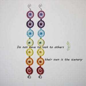 7 Chakra Dream Catcher Wind Chimes & Hanging Decorations H&D Crystal 1 2 DreamCatchers 