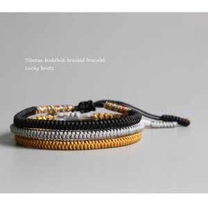 Tibetan Adjustable Lucky Knots Bracelets Confidence Set Home Eastisan Store 