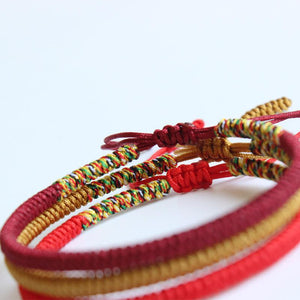 Tibetan Buddhist Knots Lucky Rope Bracelets Balance Set Chain & Link Bracelets Eastisan Store 