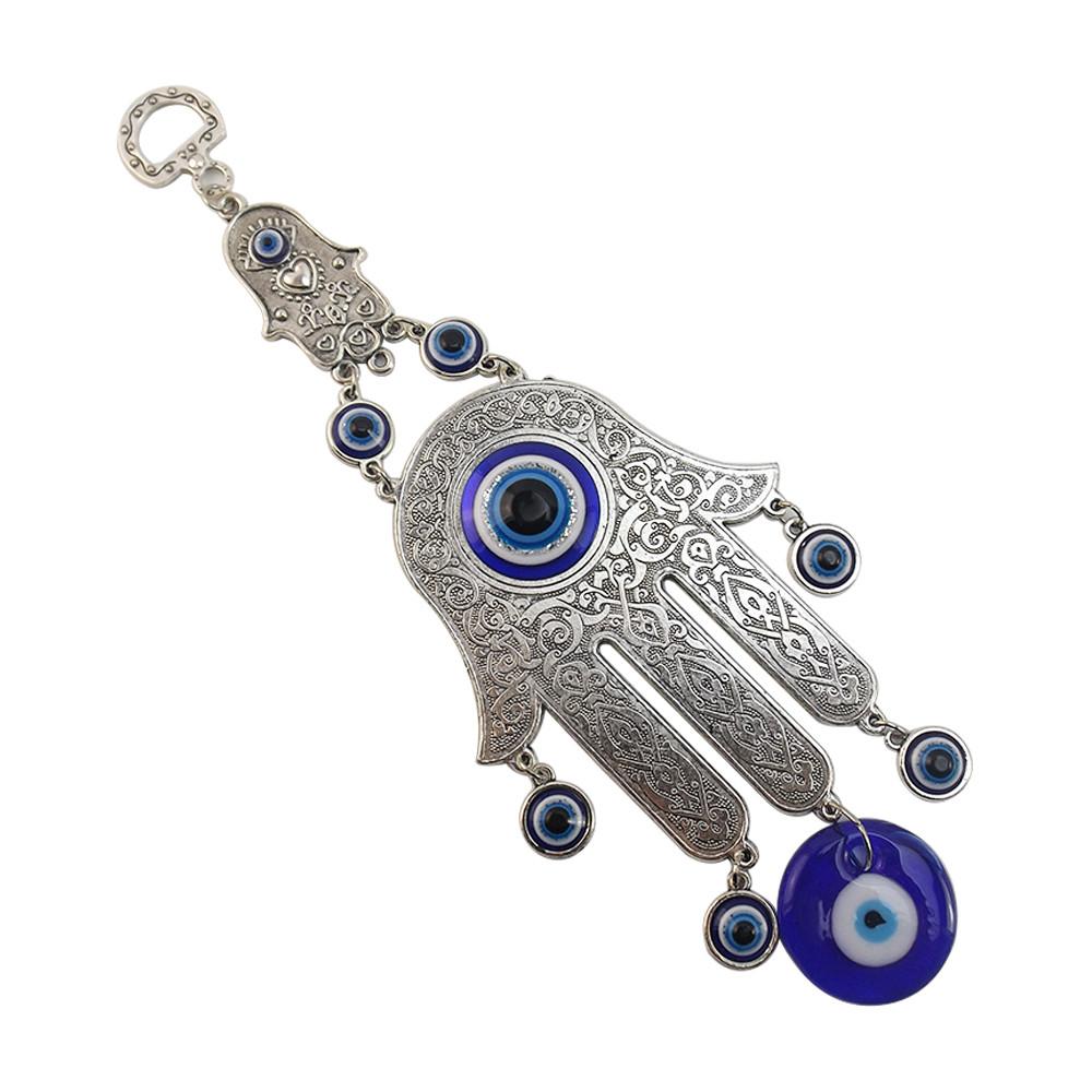 Hand of Fatima Evil Eye Hanging Wall Amulet Wind Chimes & Hanging Decorations Getyoursave