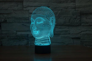 Limited Edition 3D Hologram Buddha LED Lamp Night Lights zenshopworld 