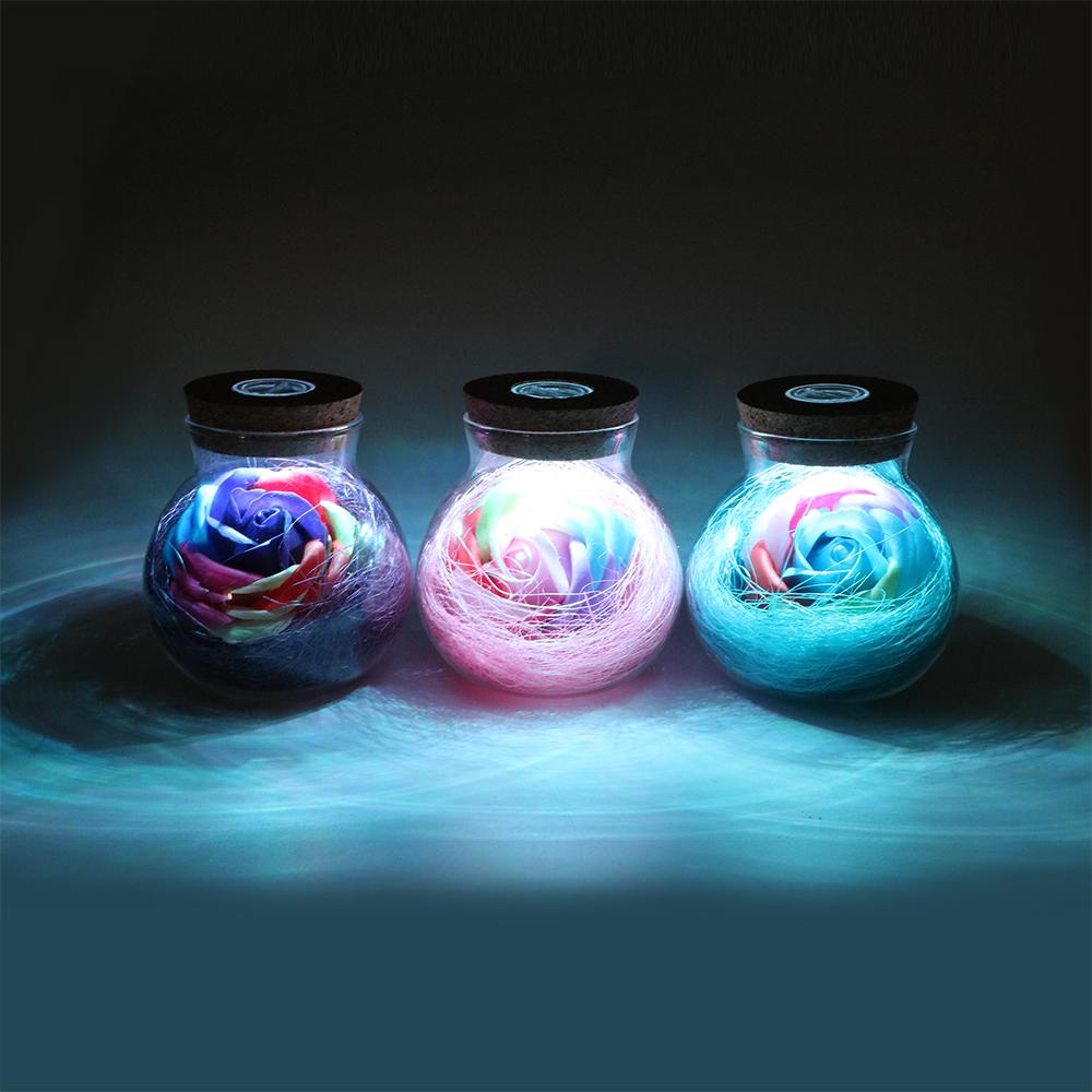 LED Creative Flower Bottle Light Night Lights iTimo Lighting Store