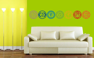 7 Chakra Vinyl Wall Stickers Wall Stickers walls tale 