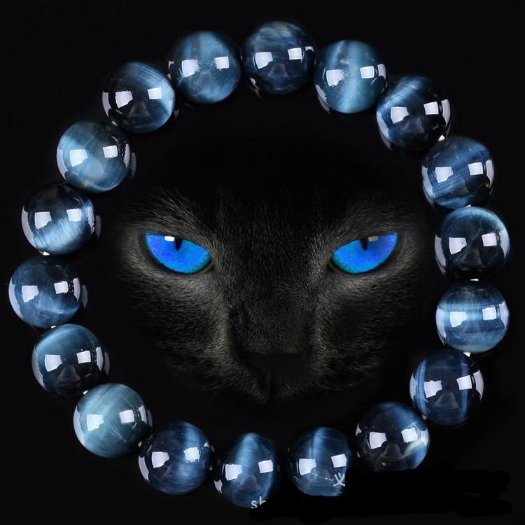 Blue Tiger Eye Bracelet Strand Bracelets Ailsa Jewelry