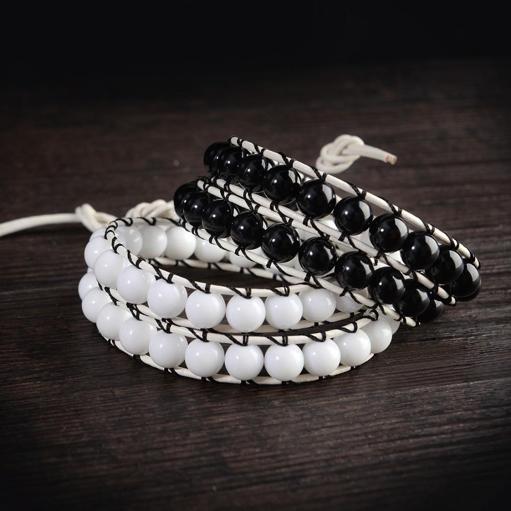 Natural Agate and Tridacna Stone Bracelet Set YGLINE Store