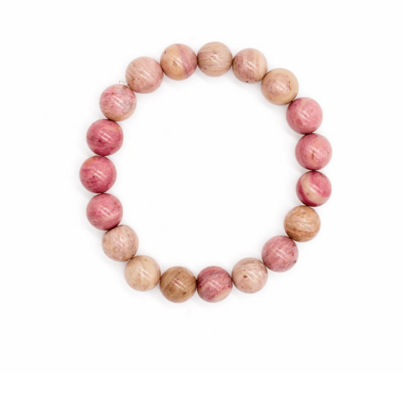 Natural Rhodochrosite Soothing Bracelet Strand Bracelets CCHGM Official Store