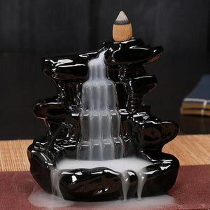 Waterfall Porcelain Backflow Ceramic Incense Burner Incense & Incense Burners Home & Garden & you 