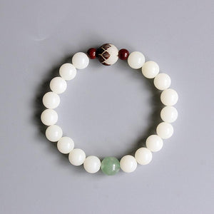 Green Jade Bodhi Seed Bracelet Charm Bracelets Eastisan Store 15-16cm 
