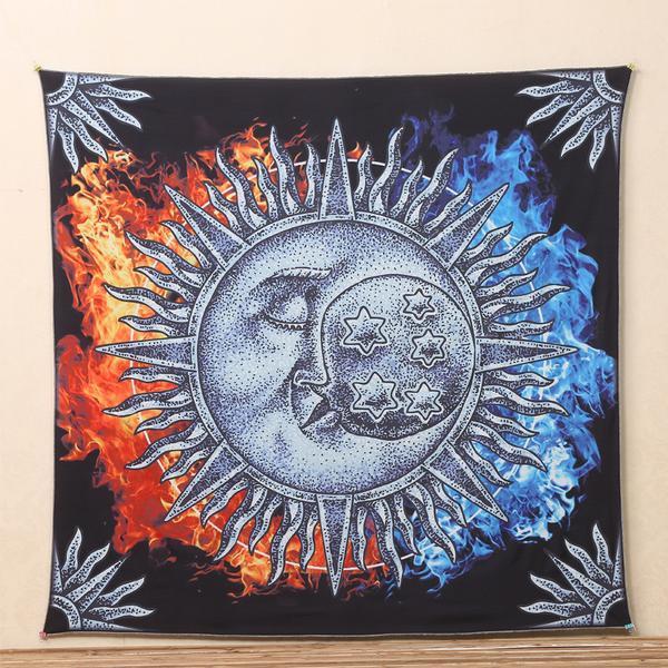 Boho Sun and Moon Style Tapestry Tapestry Yixian house Store