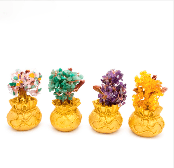 Feng Shui Mini Crystal Money Tree Bonsai Style Ermakova Craftware Store