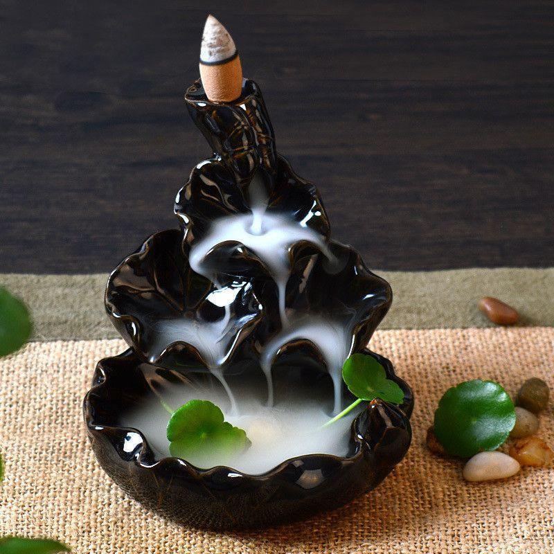 Aroma Waterfall Incense Burner (10 FREE Cones) Incense & Incense Burners zenshopworld