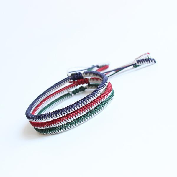 Tibetan Buddhist Handmade Knots Lucky Rope Bracelet Wisdom Set Chain & Link Bracelets Eastisan Store