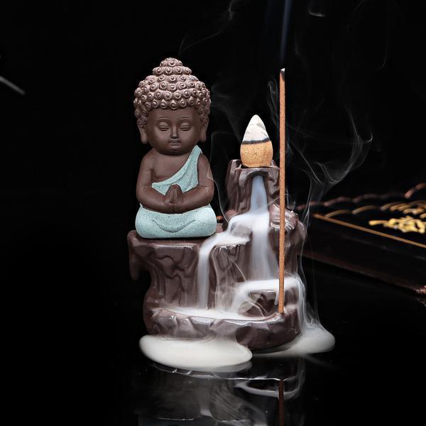 Little Buddha Incense Burner (20 FREE Cones) Incense & Incense Burners Alivipseller 