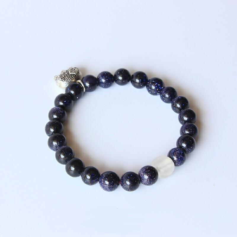 Blue Sandstone Elephant Bracelet Eastisan Store 15-16cm