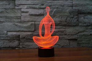 3D LED Meditation Yoga Lamp Night Lights zenshopworld 
