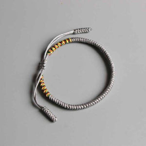 Tibetan Adjustable Lucky Knots Bracelets Confidence Set Home Eastisan Store Silver 