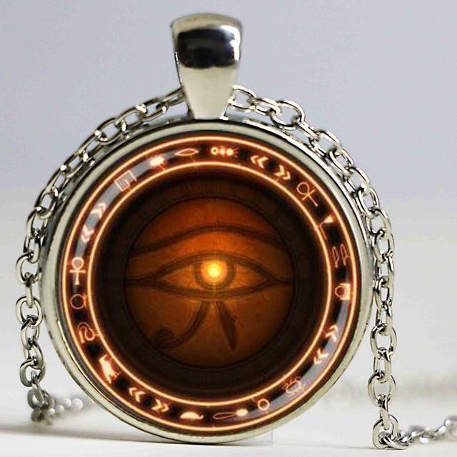 The Eye of Horus Necklace Protection Necklace Muyoo Officiall Store Silver