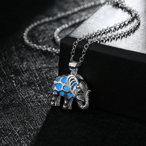 Glow Elephant Necklace Necklace New Seasons Milky Way Jewelry Blue 