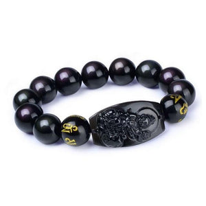 10MM Natural Black Obsidian Buddha Bracelet Beads JINJIAHUI FOREIGN TRADE CO.,LTD 6 