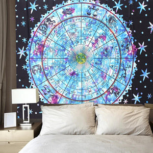 Horoscope Zodiac Astrology Throw Tapestry Tapestry Shop3117050 Store 