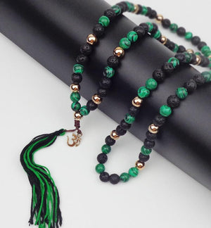 108 Bead Natural Stone with OM Tassel Mala Necklace Pendant Necklaces Xin Xin Fashion JEWELRY 