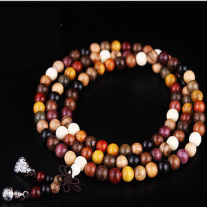 108 Bead Variety of Sandalwood Mala Strand Bracelets UBEAUTY Trendy Store 
