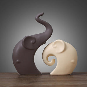 European Handmade Ceramic Elephant Decor Figurines & Miniatures Zen Tea Culture CO.,LTD. 