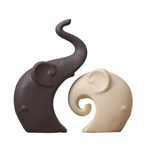 European Handmade Ceramic Elephant Decor Figurines & Miniatures Zen Tea Culture CO.,LTD. 