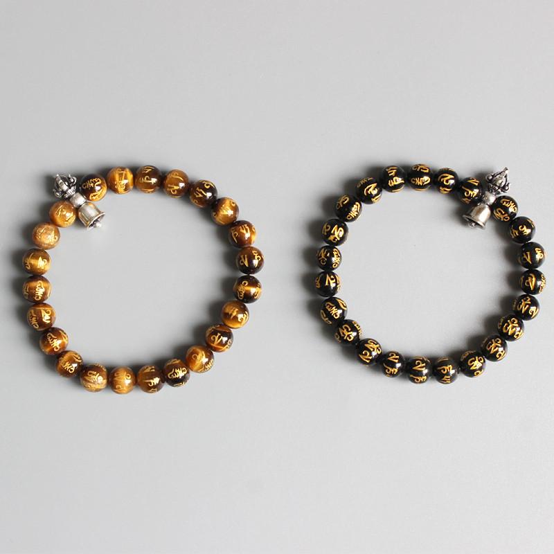 Tibetan Buddhism Stone Bracelet True Six Words Mantra Strand Bracelets Eastisan Store 