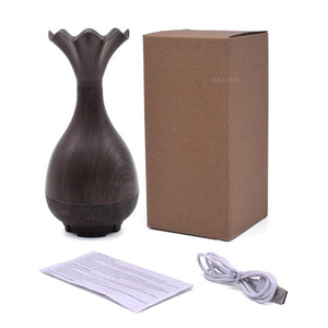 Wood Grain Magic Bottle Aromatherapy Essential Oil Diffuser and Humidifier Humidifiers KBAYBO Official Store 