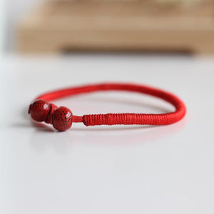 2PCs Lucky Knots Red Ceramic Bead Bracelets Charm Bracelets Rita's Trendy Handiwork Store 