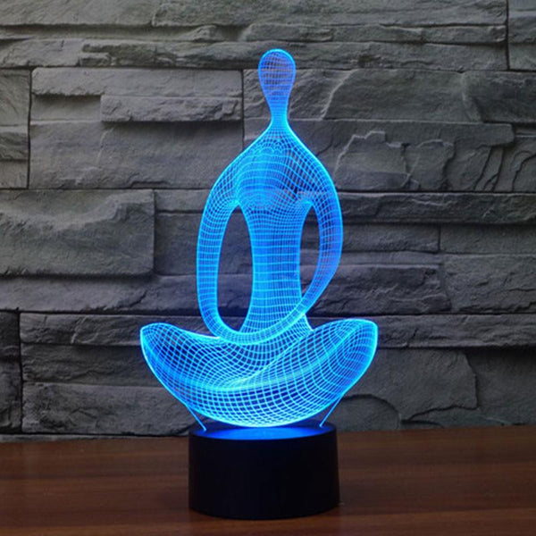 3D LED Meditation Yoga Lamp - ZenShopWorld
