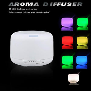 LED Light Essential Oil Aroma Diffuser Humidifiers GRTCO Quality Store 500ML EU Plug 