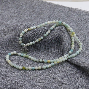 Frosted Amazonite Bracelet Prayer Beads 6mm Strand Bracelets Ailsa Jewelry 