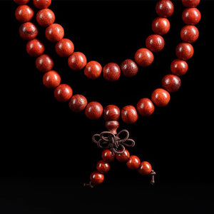 Natural Red Rosewood Mala Beads Himalayan Treasures (Wechat:13886067764) 