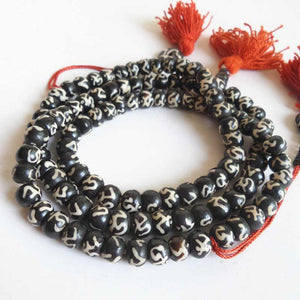 TIBETAN YAK BONE MALA NECKLACE (108 BEADS) Strand Bracelets Himalayan Treasures (Wechat:13886067764) 