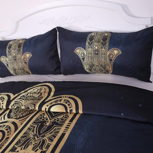 3Pcs Set Hand of Fatima/Hamsa Duvet Cover With Pillowcase Covers Bedding Sets BeddingOutlet Official Store 