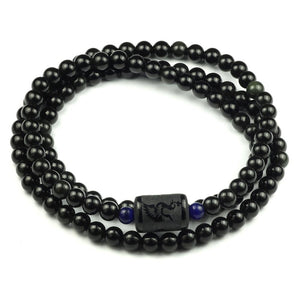 Black Rainbow Obsidian 108 Bead Mala Bracelet Strand Bracelets GQTorch Jewelry Store Women 6mm Beads Phoenix 