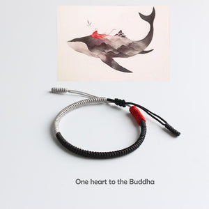 Blessed One Heart To The Buddha Knot Bracelet Chain & Link Bracelets Eastisan Store 